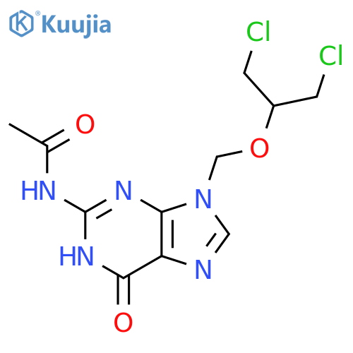 Dedihydroxy N-Acetyl-dichloroganciclovir structure