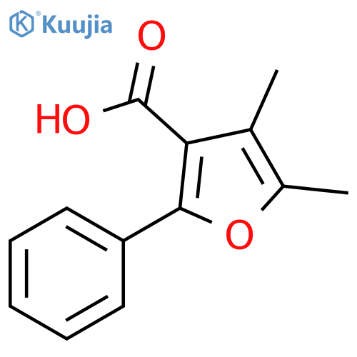 4,5-dimethyl-2-phenylfuran-3-carboxylic acid structure
