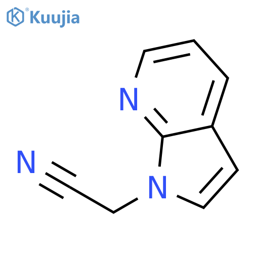 2-{1H-pyrrolo[2,3-b]pyridin-1-yl}acetonitrile structure