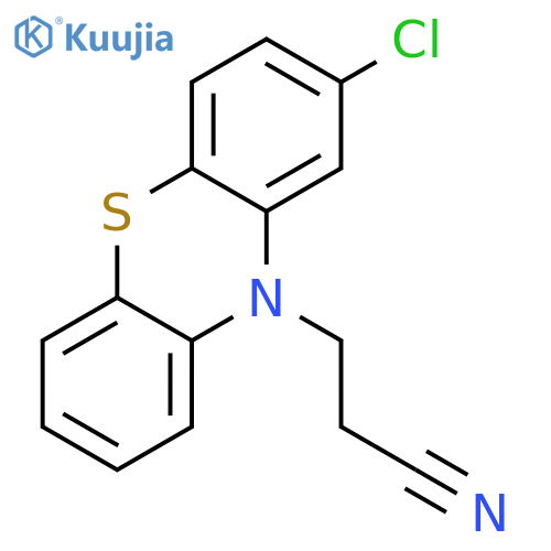 2-Chloro-10-phenothiazinepropionitrile structure