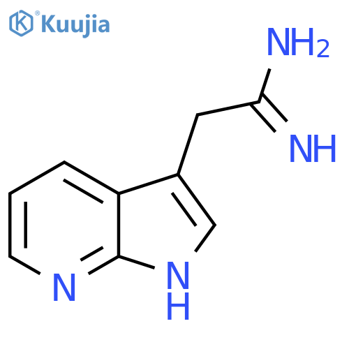 2-{1H-pyrrolo2,3-bpyridin-3-yl}ethanimidamide structure