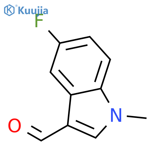 5-Fluoro-1-methyl-1H-indole-3-carbaldehyde structure