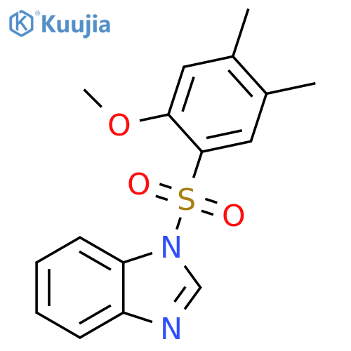 1-(2-methoxy-4,5-dimethylbenzenesulfonyl)-1H-1,3-benzodiazole structure