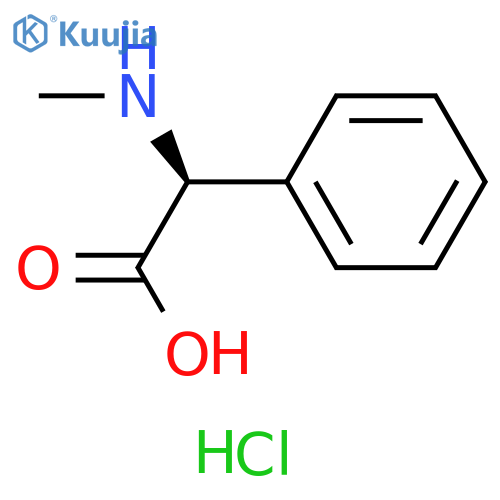 (S)-2-(Methylamino)-2-phenylacetic acid hydrochloride structure
