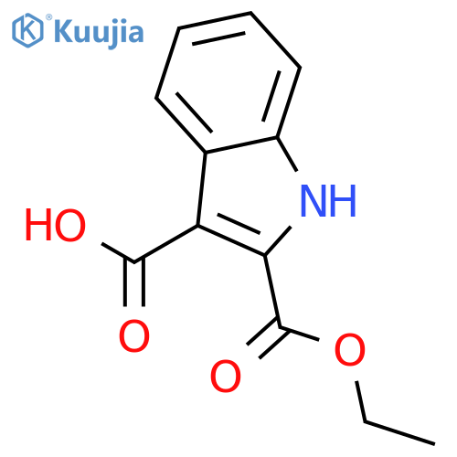 2-(Ethoxycarbonyl)-1H-indole-3-carboxylic acid structure
