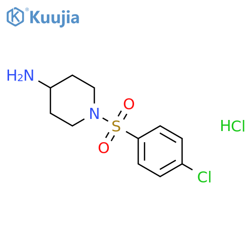 1-(4-Chloro-benzenesulfonyl)-piperidin-4-ylamineHydrochloride structure