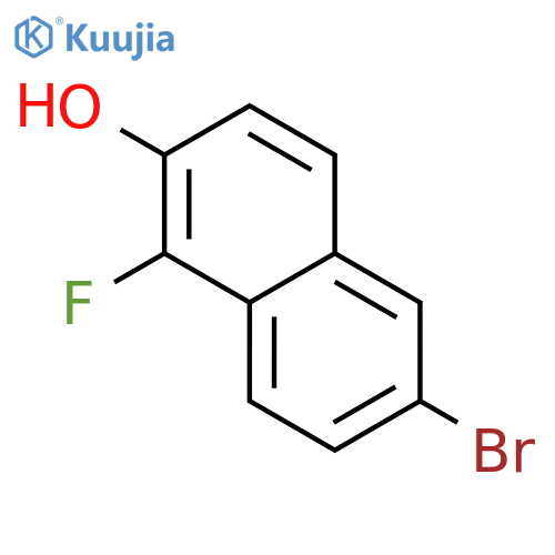6-Bromo-1-fluoronaphthalen-2-OL structure