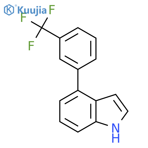 4-(3-Trifluoromethyl-phenyl)-1H-indole structure