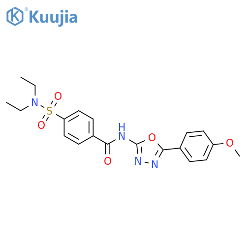 4-(diethylsulfamoyl)-N-5-(4-methoxyphenyl)-1,3,4-oxadiazol-2-ylbenzamide structure