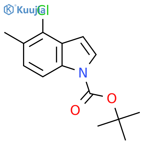 Tert-Butyl 4-chloro-5-methyl-1H-indole-1-carboxylate structure