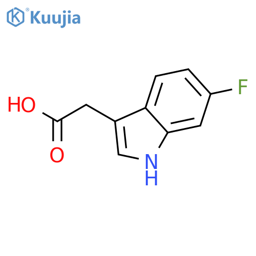 2-(6-Fluoro-1H-indol-3-yl)acetic acid structure