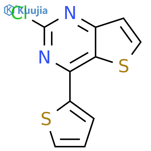 Thieno[3,2-d]pyrimidine, 2-chloro-4-(2-thienyl)- structure