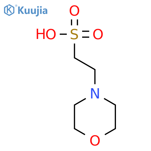 4-Morpholineethanesulfonic acid structure