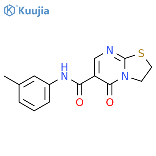 N-(3-methylphenyl)-5-oxo-2H,3H,5H-1,3thiazolo3,2-apyrimidine-6-carboxamide structure