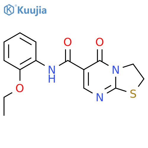 N-(2-ethoxyphenyl)-5-oxo-2H,3H,5H-1,3thiazolo3,2-apyrimidine-6-carboxamide structure
