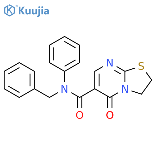 N-benzyl-5-oxo-N-phenyl-2H,3H,5H-[1,3]thiazolo[3,2-a]pyrimidine-6-carboxamide structure