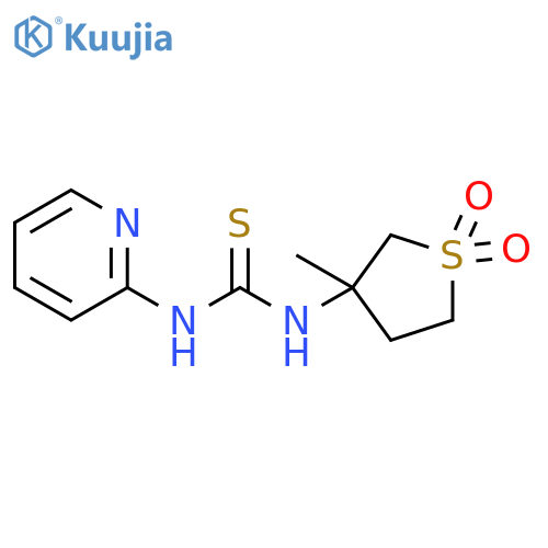 3-(3-methyl-1,1-dioxo-1lambda6-thiolan-3-yl)-1-(pyridin-2-yl)thiourea structure