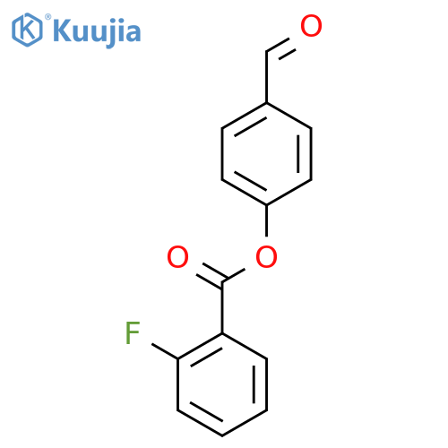 4-Formylphenyl 2-fluorobenzoate structure