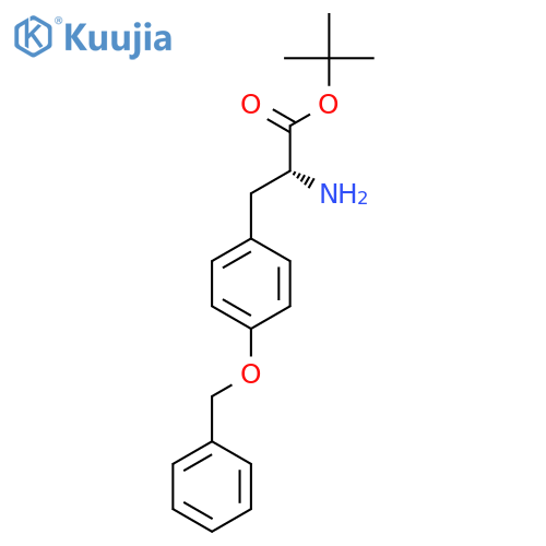 tert-butyl (2R)-2-amino-3-4-(benzyloxy)phenylpropanoate structure