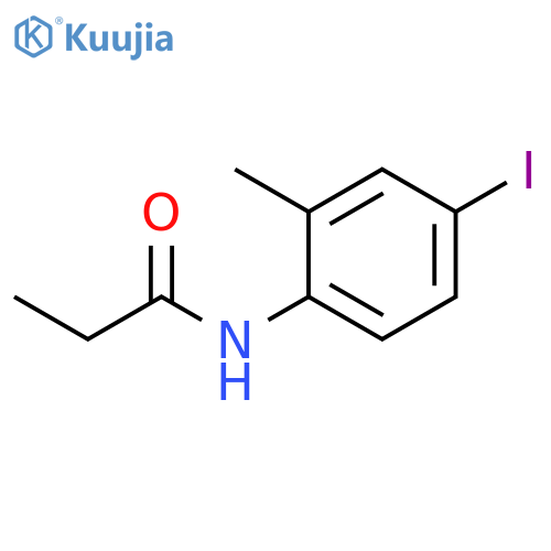 N-(4-iodo-2-methylphenyl)propanamide structure