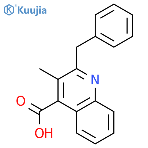 2-Benzyl-3-methylquinoline-4-carboxylic acid structure
