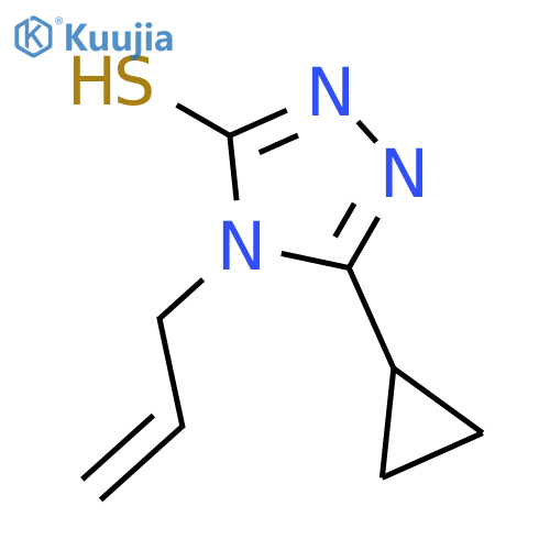 5-cyclopropyl-4-(prop-2-en-1-yl)-4H-1,2,4-triazole-3-thiol structure