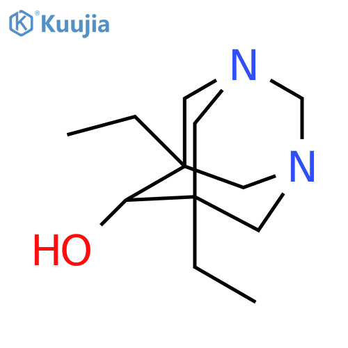5,7-Diethyl-1,3-diazatricyclo[3.3.1.13,7]decan-6-ol structure