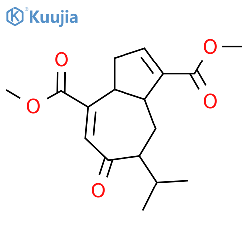 8-Hydroxy-3,9-guaiadiene-14,15-dioic acid; (1α,5β,8α)-form, 8-Ketone, di-Me ester structure