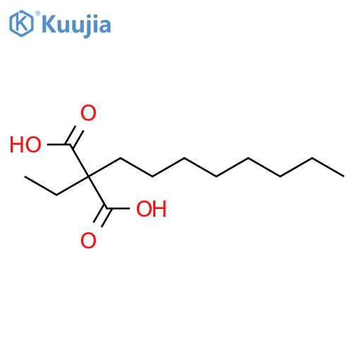 Propanedioic acid,2-ethyl-2-octyl- structure