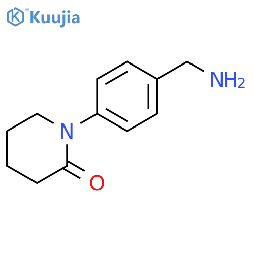 1-4-(aminomethyl)phenylpiperidin-2-one structure