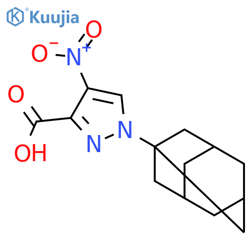 1-(1-Adamantyl)-4-nitro-1h-pyrazole-3-carboxylic acid structure