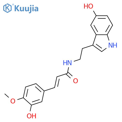 5-Hydroxytryptamine; Nb-(3-Hydroxy-4-methoxy-Z-cinnamoyl) structure