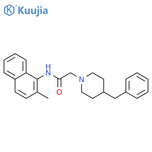 2-(4-Benzyl-piperidin-1-yl)-N-(2-methyl-naphthalen-1-yl)-acetamide structure