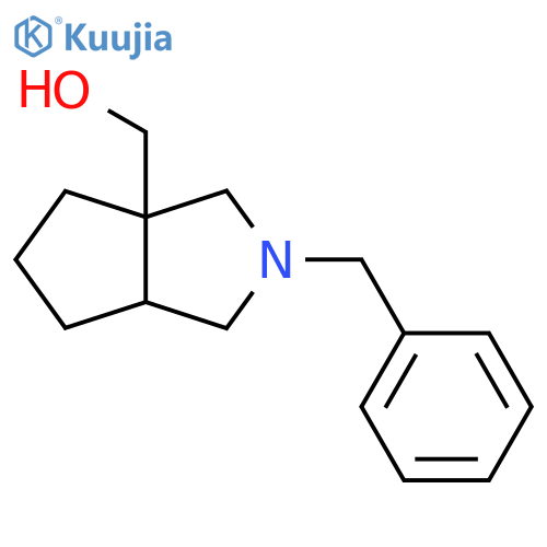 (2-benzyloctahydrocyclopenta[c]pyrrol-3a-yl)Methanol structure