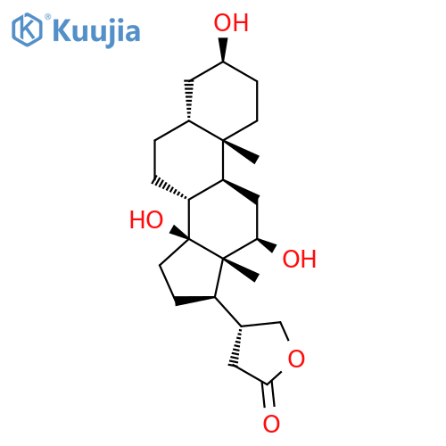 (5beta)-3beta,12beta,14-trihydroxycardanolide structure
