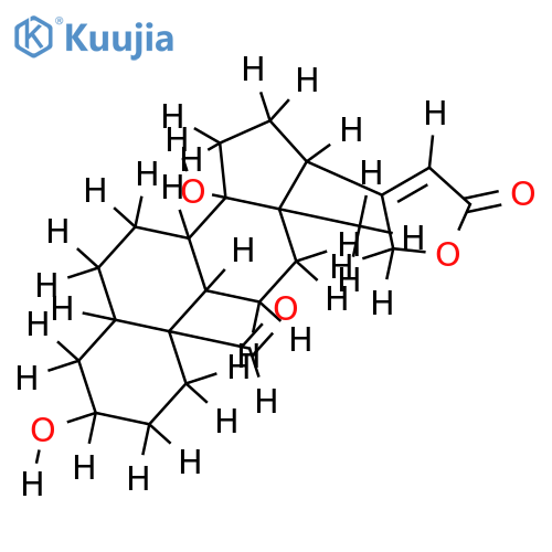 3beta,14-Dihydroxy-19-oxo-5beta,14beta-card-20(22)-enolid structure