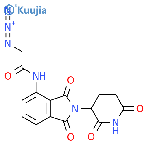 2-azido-N-2-(2,6-dioxopiperidin-3-yl)-1,3-dioxo-2,3-dihydro-1H-isoindol-4-ylacetamide structure
