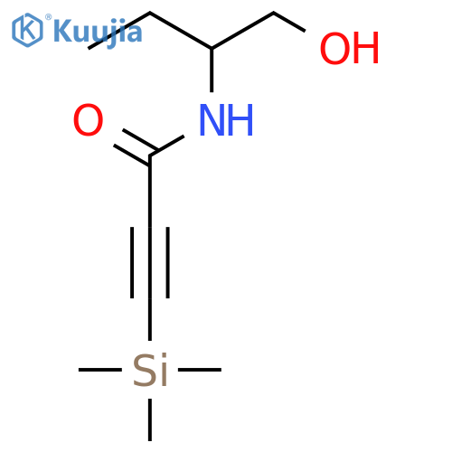 2-Propynamide, N-[1-(hydroxymethyl)propyl]-3-(trimethylsilyl)- structure