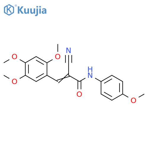 2-Cyano-N-(4-methoxyphenyl)-3-(2,4,5-trimethoxyphenyl)-2-propenamide structure
