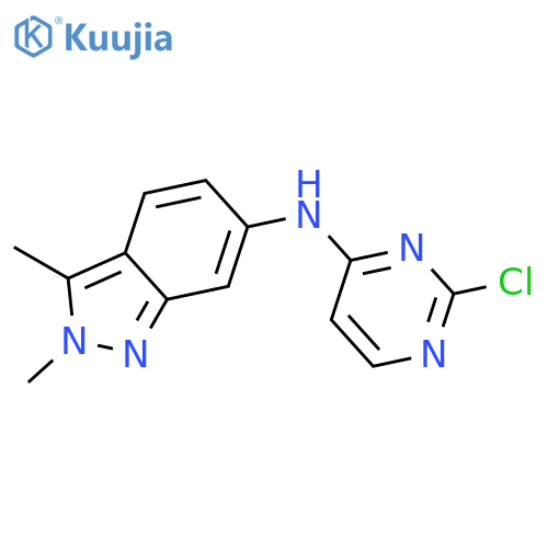 N-(2-Chloropyrimidin-4-yl)-2,3-dimethyl-2H-indazol-6-amine structure