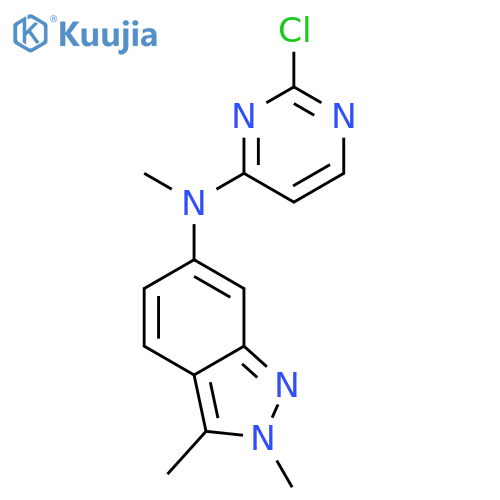 N-(2-Chloropyrimidin-4-yl)-N,2,3-trimethyl-2H-indazol-6-amine structure