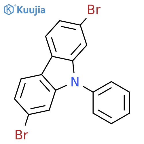 2,7-Dibromo-9-phenylcarbazole structure