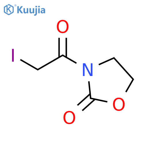 3-(2-iodoacetyl)-1,3-oxazolidin-2-one structure