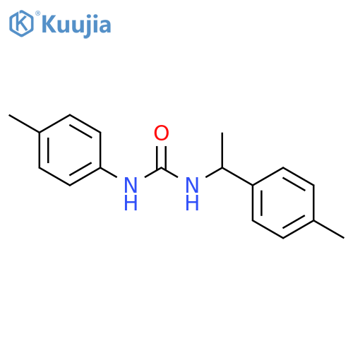 1-(4-methylphenyl)-3-[1-(4-methylphenyl)ethyl]urea structure