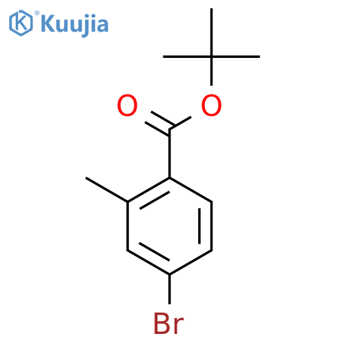 TERT-BUTYL 4-BROMO-2-METHYLBENZOATE structure