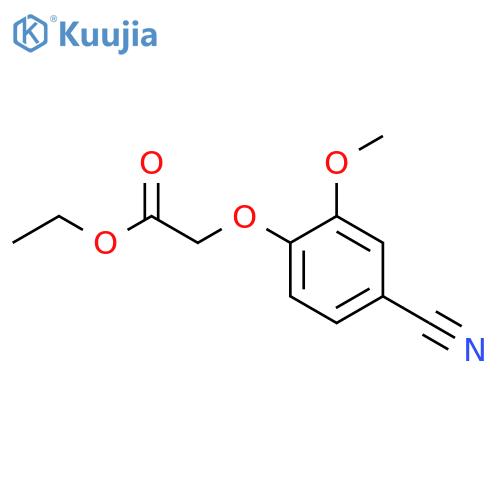 (4-Cyano-2-methoxy-phenoxy)-acetic acid ethyl ester structure
