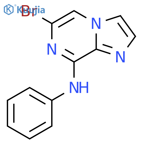 (6-Bromo-imidazo[1,2-a]pyrazin-8-yl)-phenyl-amine structure