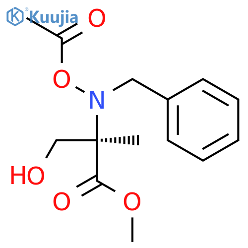 D-SERINE, N-(ACETYLOXY)-2-METHYL-N-(PHENYLMETHYL)-, METHYL ESTER structure