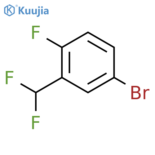 4-Bromo-2-difluoromethyl-1-fluorobenzene structure