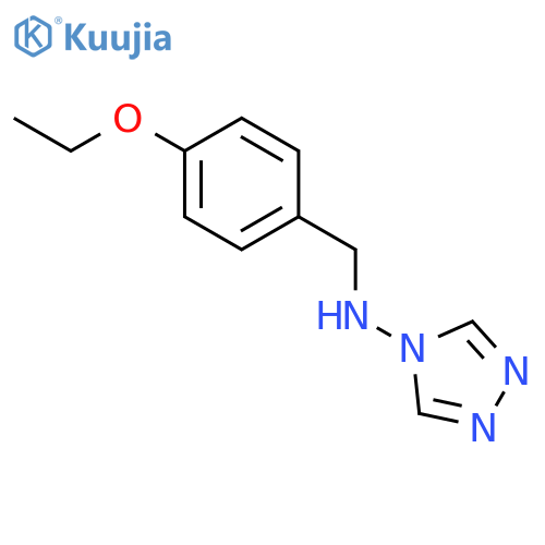 4H-1,2,4-Triazol-4-amine,N-[(4-ethoxyphenyl)methyl]- structure